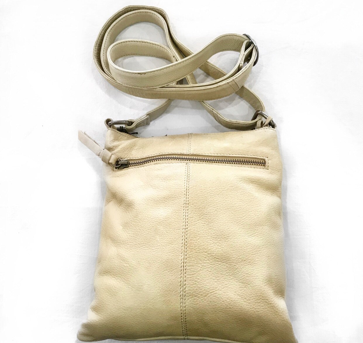 Oran By Rugged Hide Audrina Leather Crossbody [COLOUR:Dusty sand]