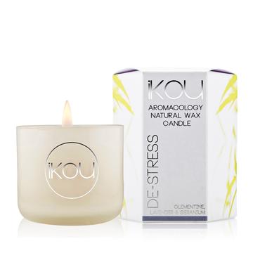 iKOU Eco-luxury Aromacology Candle Glass Small [SCENT:De-stress]