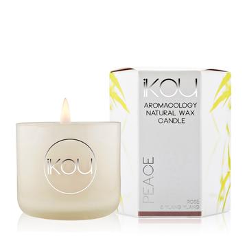 iKOU Eco-luxury Aromacology Candle Glass Small [SCENT:Peace]