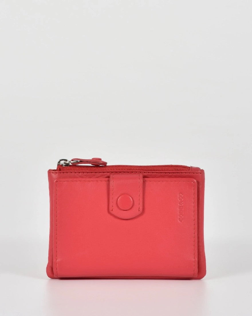 Cobb & Co Collins RFID Leather Card Wallet [COLOUR:Coral]