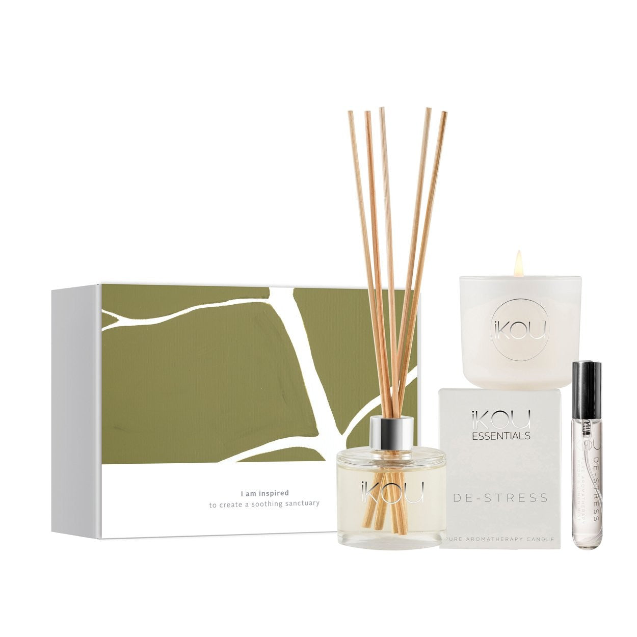 iKOU Aromatherapy Home Fragrance Gift Box [SCENT:De-stress]