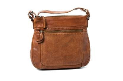 Oran By Rugged Hide Kitty Leather Handbag [COLOUR:NAVY]