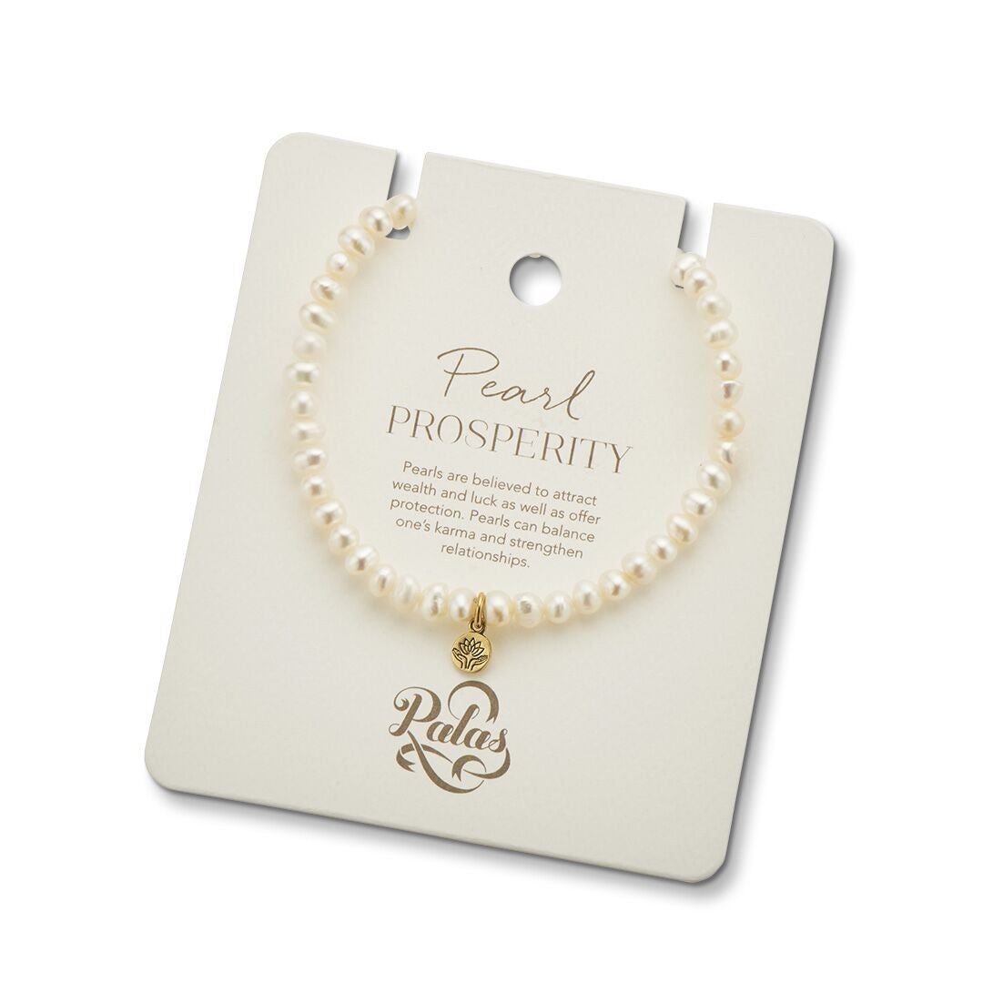 Palas Healing Gem Bracelet [COLOUR:Pearl]