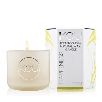 iKOU Eco-luxury Aromacology Candle Glass Small [SCENT:Happiness]
