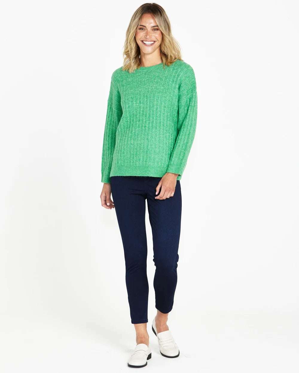 Betty Basics Kayla Knit Jumper [COLOUR:Apple SIZE:Xs]