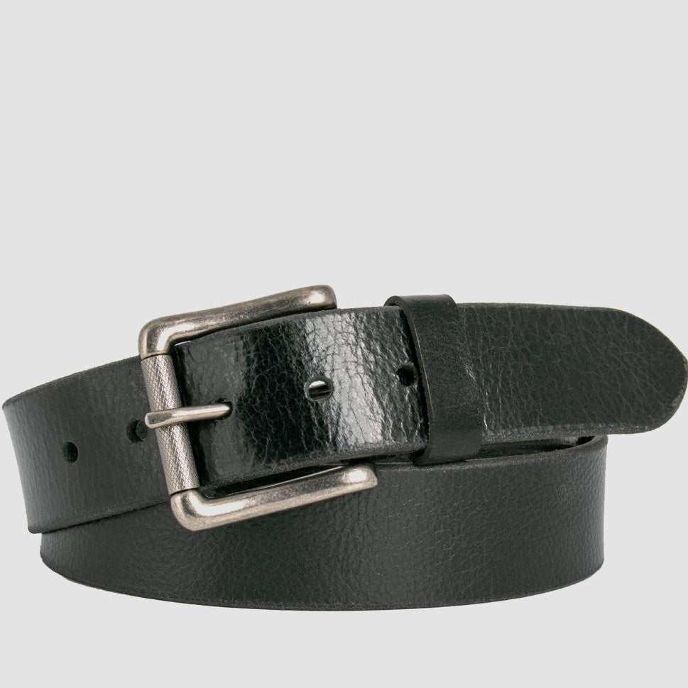Loop Leather Urban Central Leather Belt [SIZE:SMALL COL:BLACK]