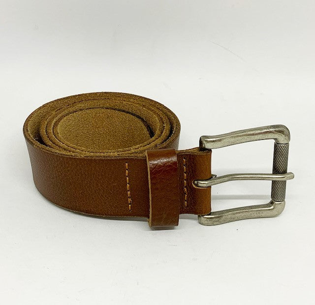 Loop Leather Urban Central Leather Belt [SIZE:SMALL COL:TOBACCO]