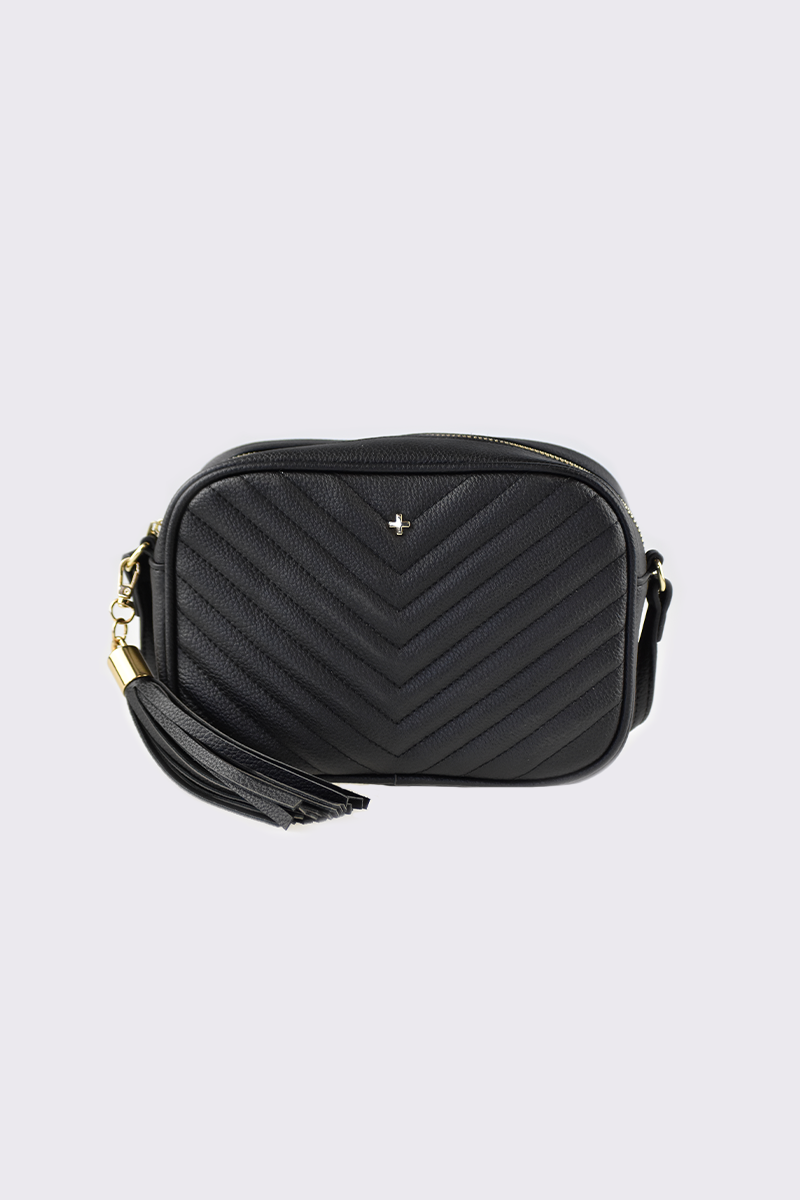Peta + Jain Gracie Crossbody Bag [COLOUR:Black quilt]