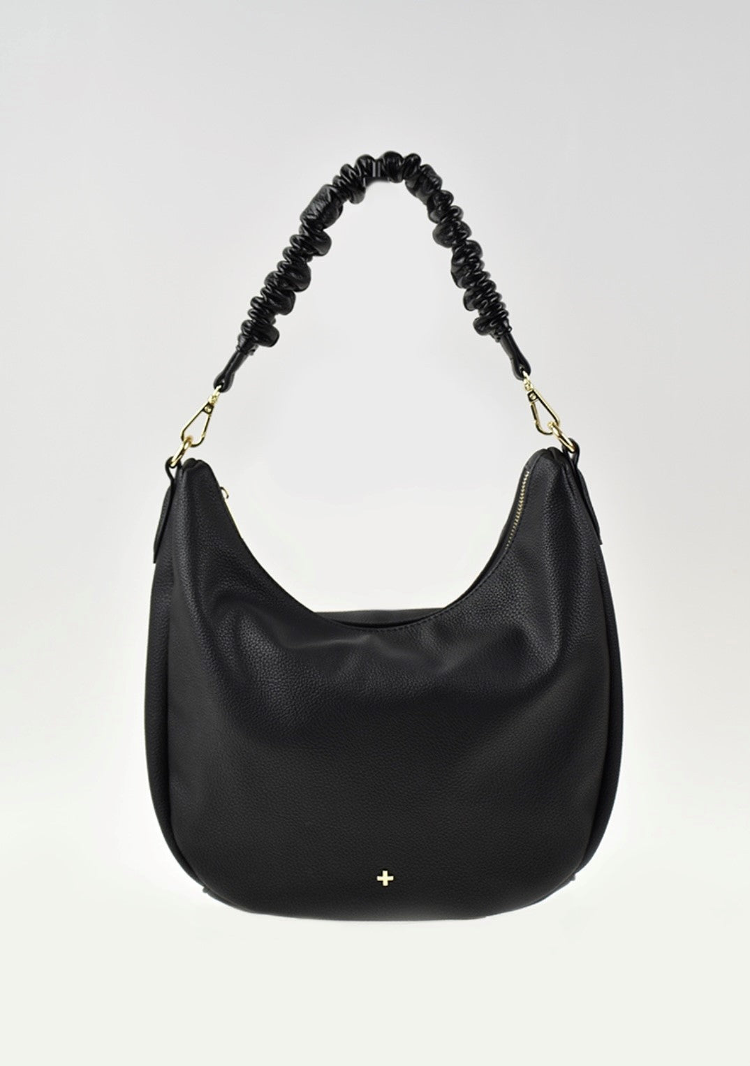 Peta + Jain Olive Shoulder Bag [COLOUR:Black pebble]