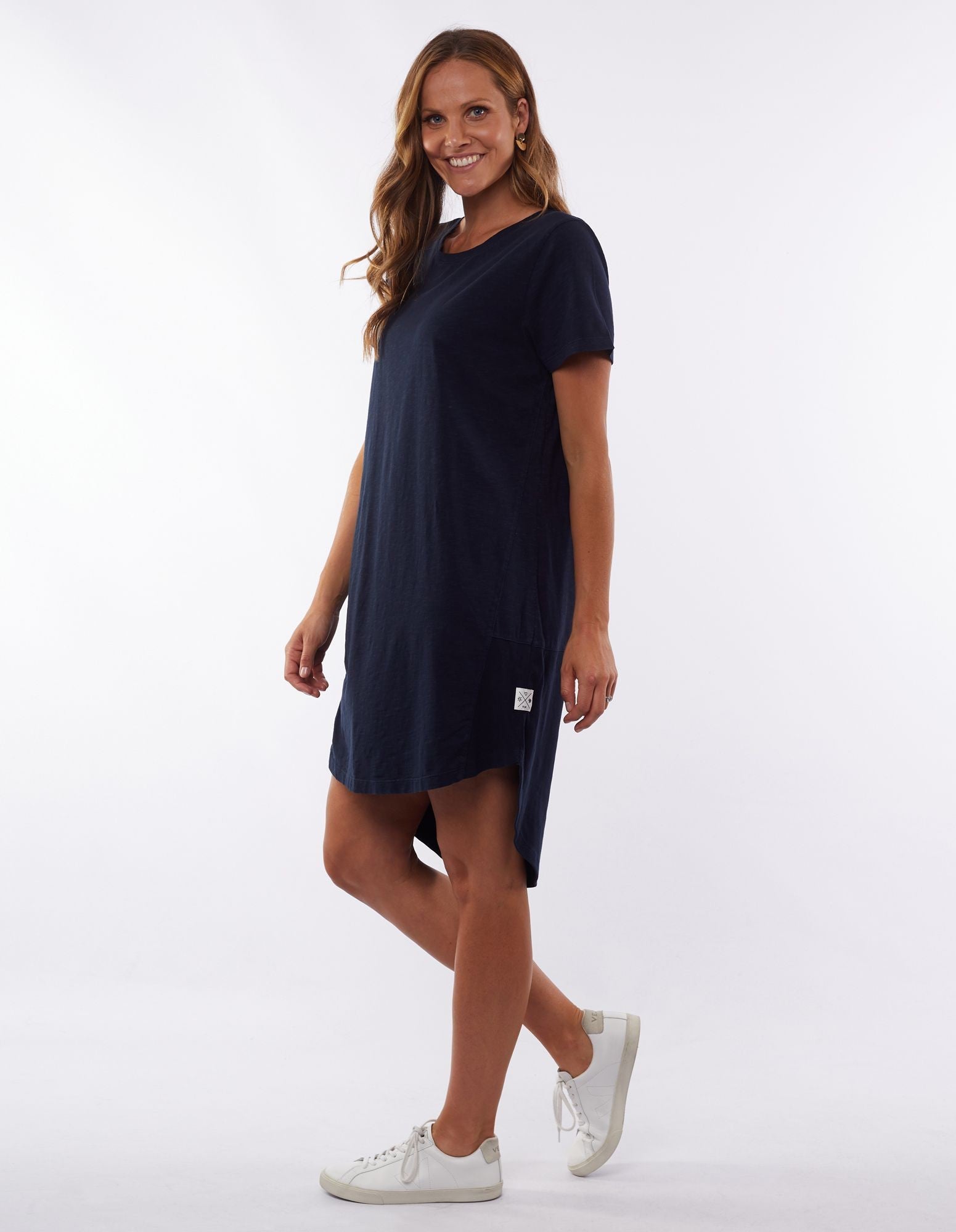 ELM EASY LIVIN DRESS [COLOUR:Navy SIZE:8]