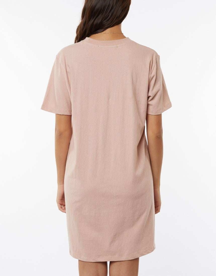 Silent Theory Signed S/S Tee Dress [COLOUR:Pink SIZE:6]