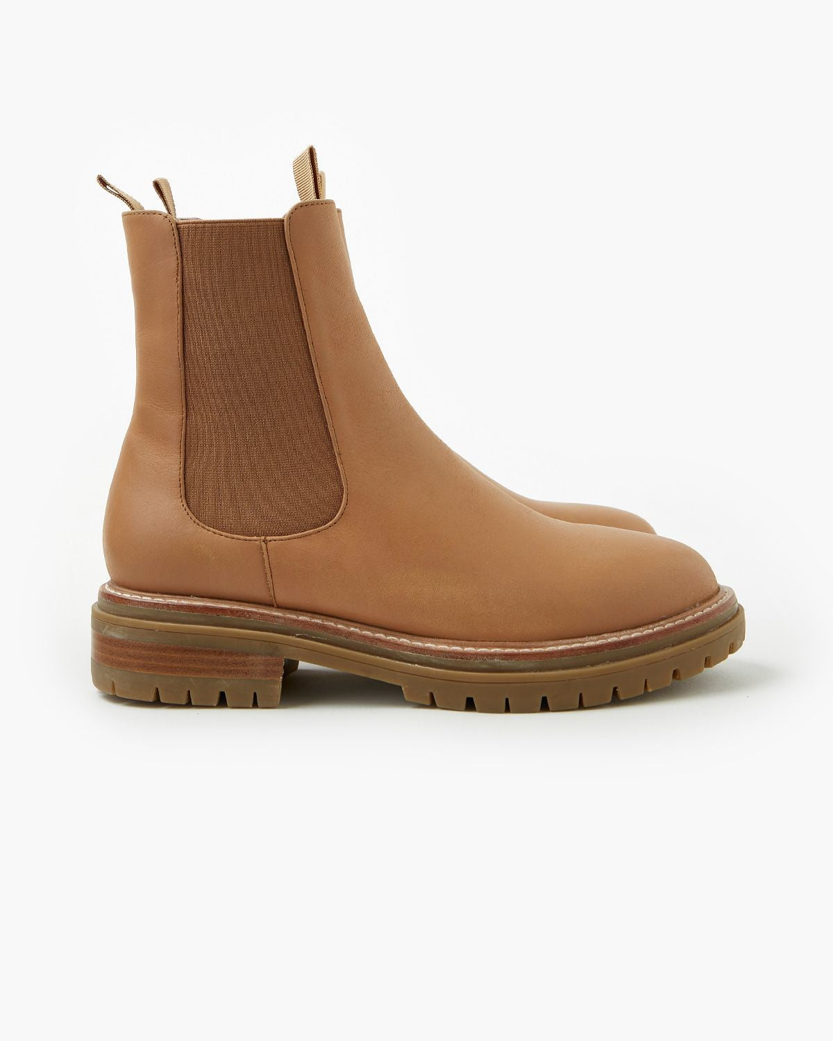 Walnut Oak Leather Boot [COLOUR:Fawn SIZE:37]