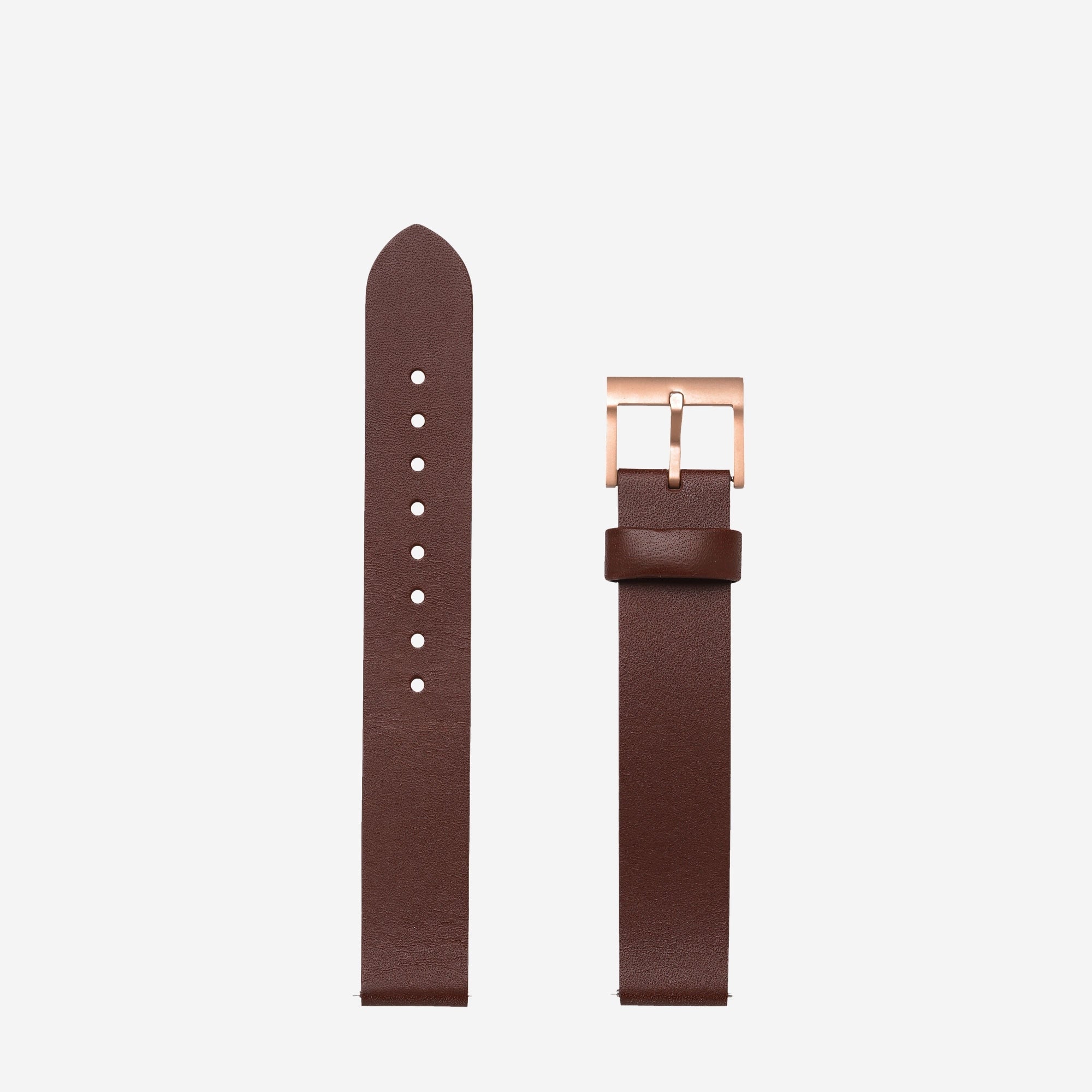 Status Anxiety Repeat After Me Strap - Brown/Brushed Copper