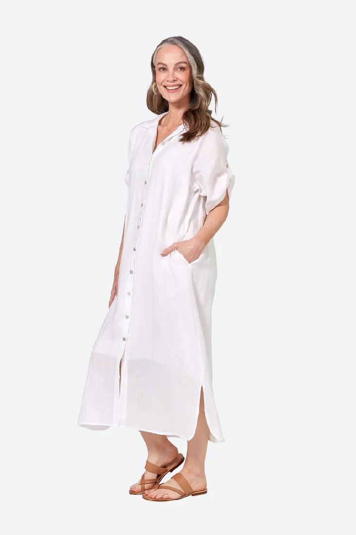 Eb & Ive Studio Shirt Dress [COLOUR:Salt SIZE:S]