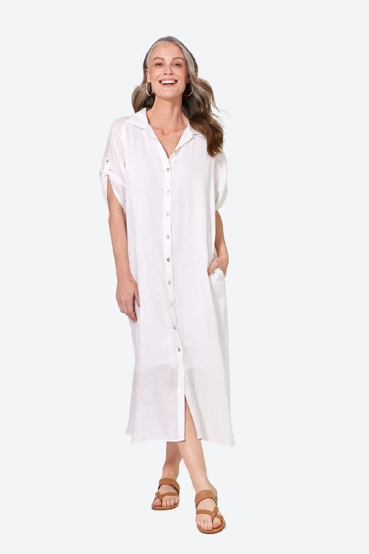 Eb & Ive Studio Shirt Dress [COLOUR:Salt SIZE:S]