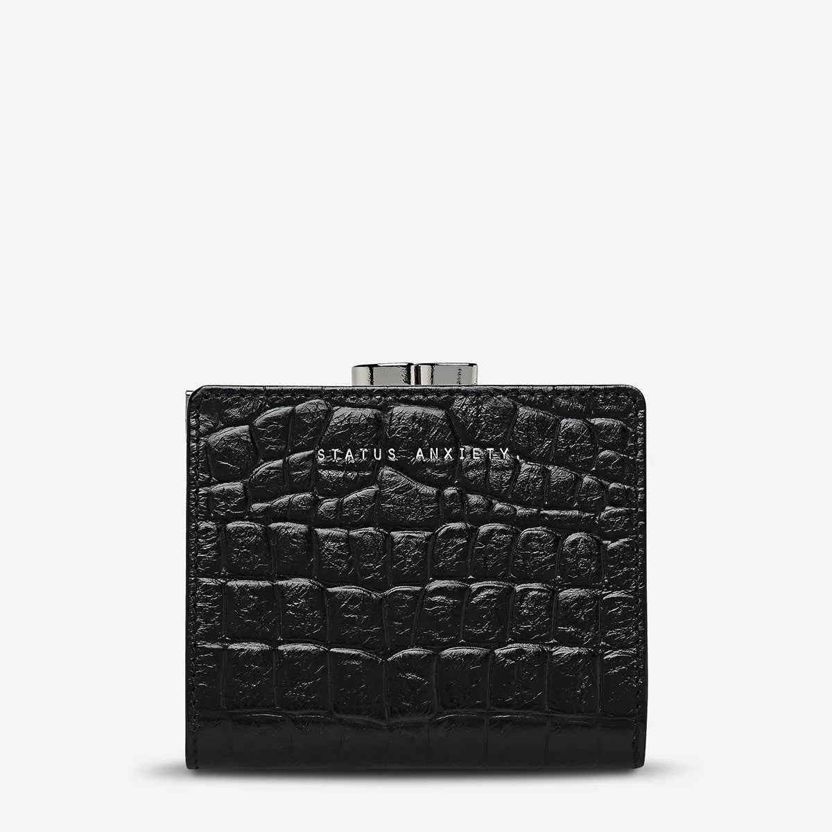 Status Anxiety As You Were Purse [COLOUR:Black Croc Emboss]