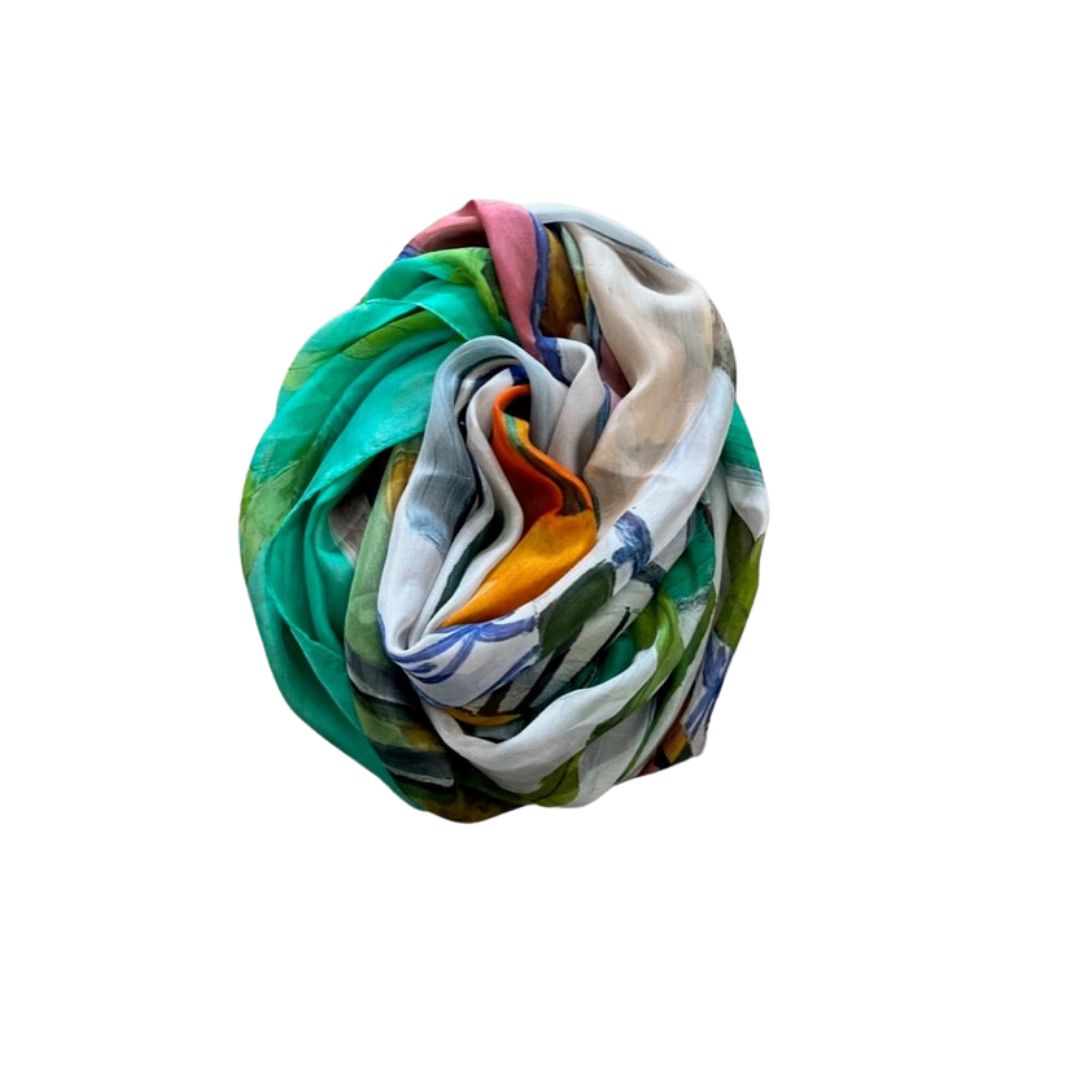 The Artists Label Some Morning Are Brighter Silk Scarf