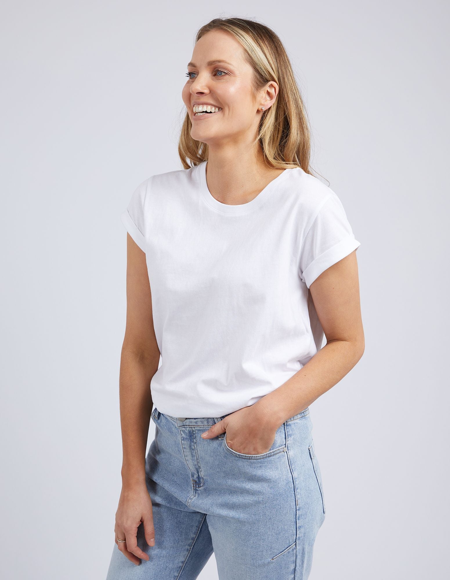 Foxwood Manly Tee | Basic White Women's T-Shirt | Little Extras Lifestyle | Forbes Women's Tops Boutique