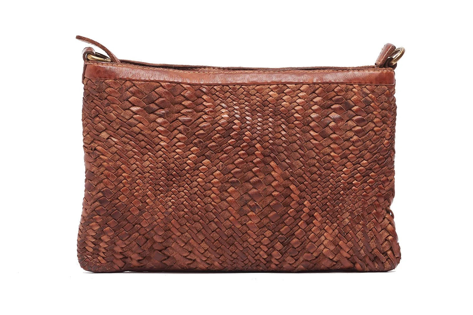Oran By Rugged Hide Ivy Woven Clutch/Sling Bag [COLOUR:Black]