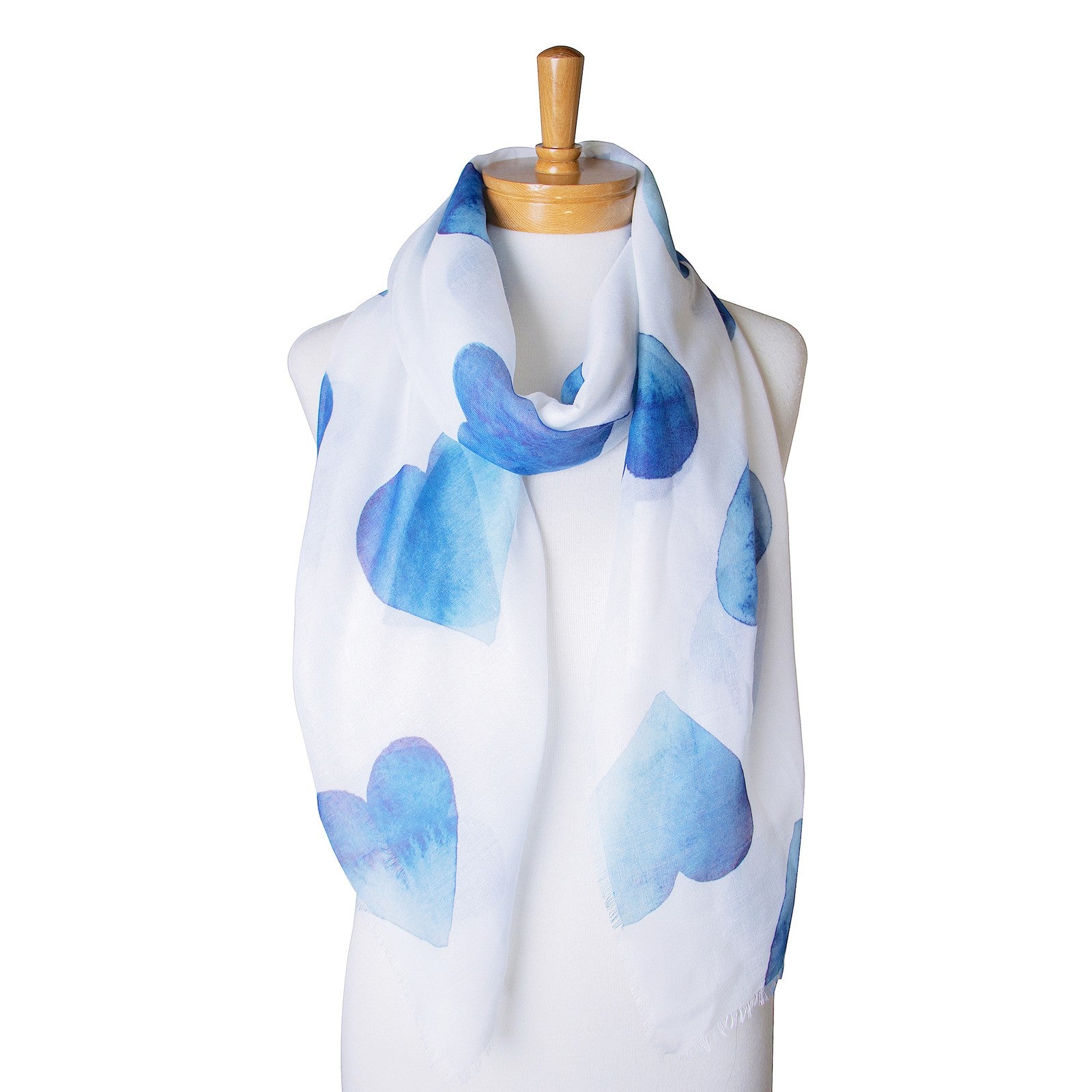 Taylor Hill Hearts Scarf [COLOUR:Blue]