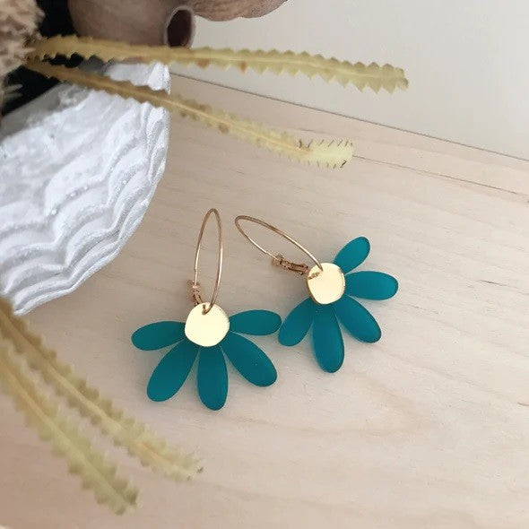 Foxie Collective Jumbo Daisy Hoops - Little Extras Lifestyle Boutique