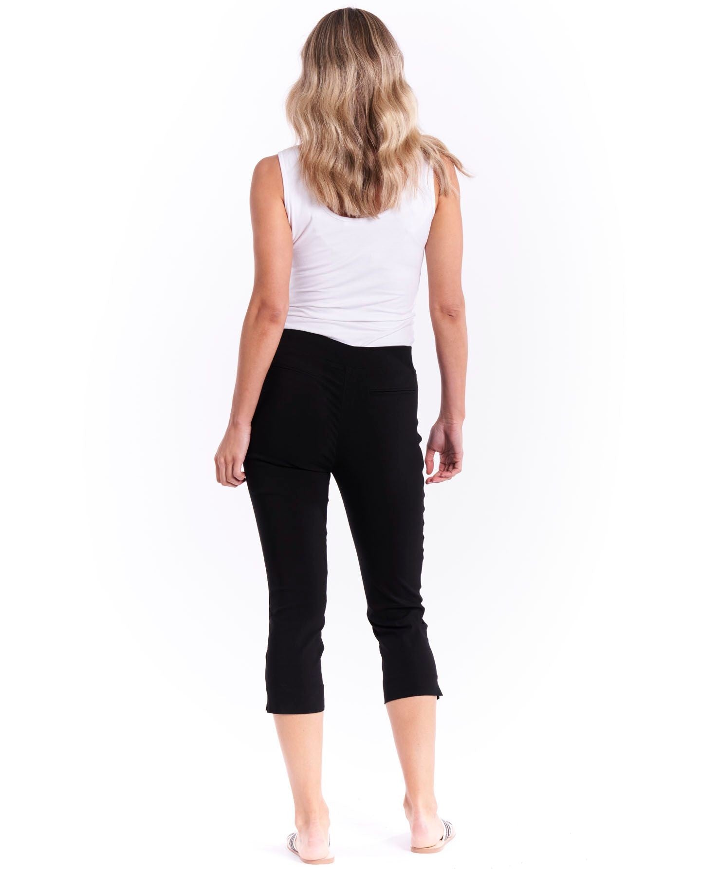 Betty Basics Crop Bengaline Pant [COLOUR:Black SIZE:8]
