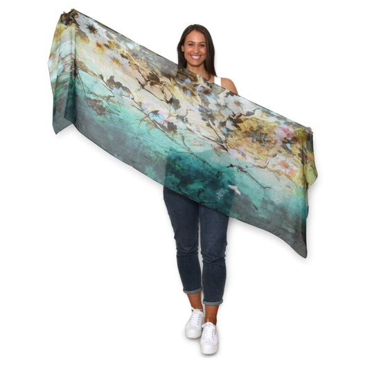 The Artists Label Water Flowers Scarf