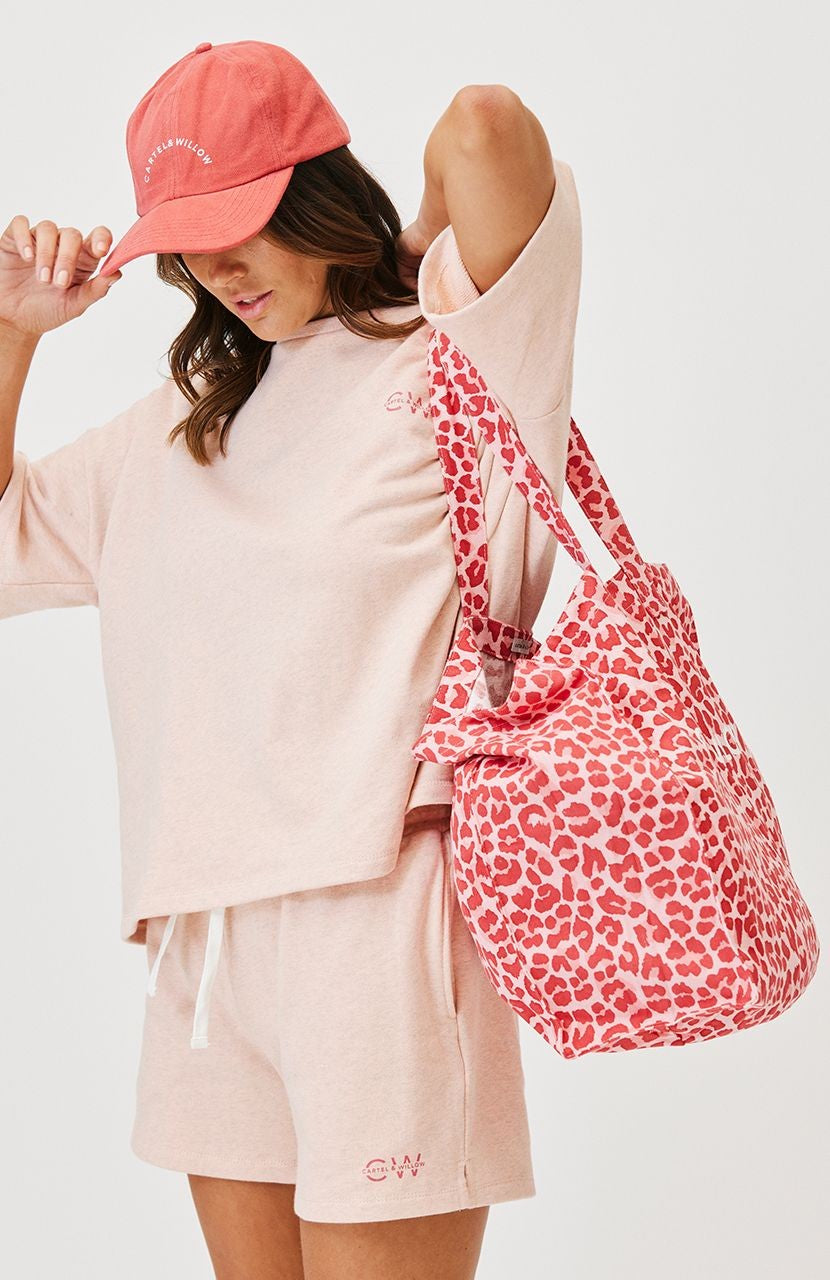 Cartel & Willow Olivia Tote Bag [COLOUR:Berry Leopard]