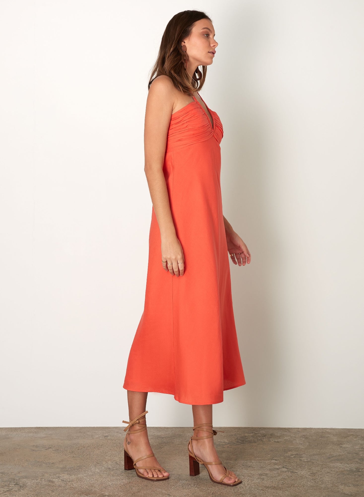 Esmaee Sinatra Midi Dress [COLOUR:Fiesta SIZE:S]