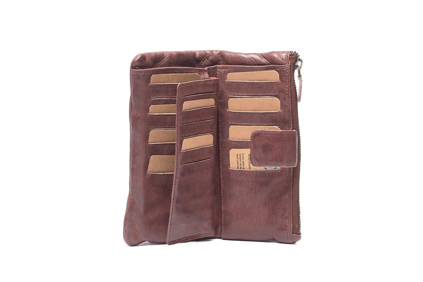Oran by Rugged Hide Daisy Wallet [COLOUR:Taupe]