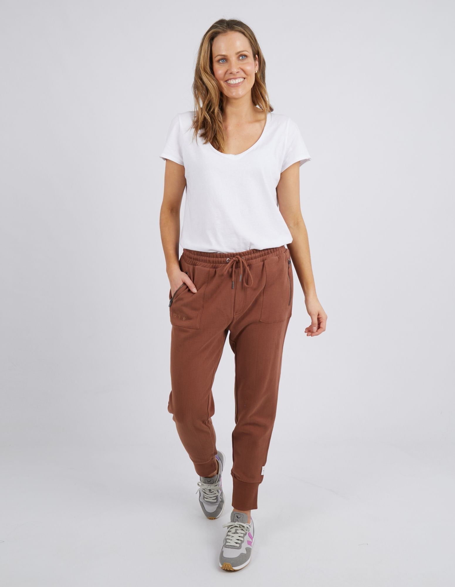 Elm Cosy Trackpant [COLOUR:Chocolate SIZE:10]