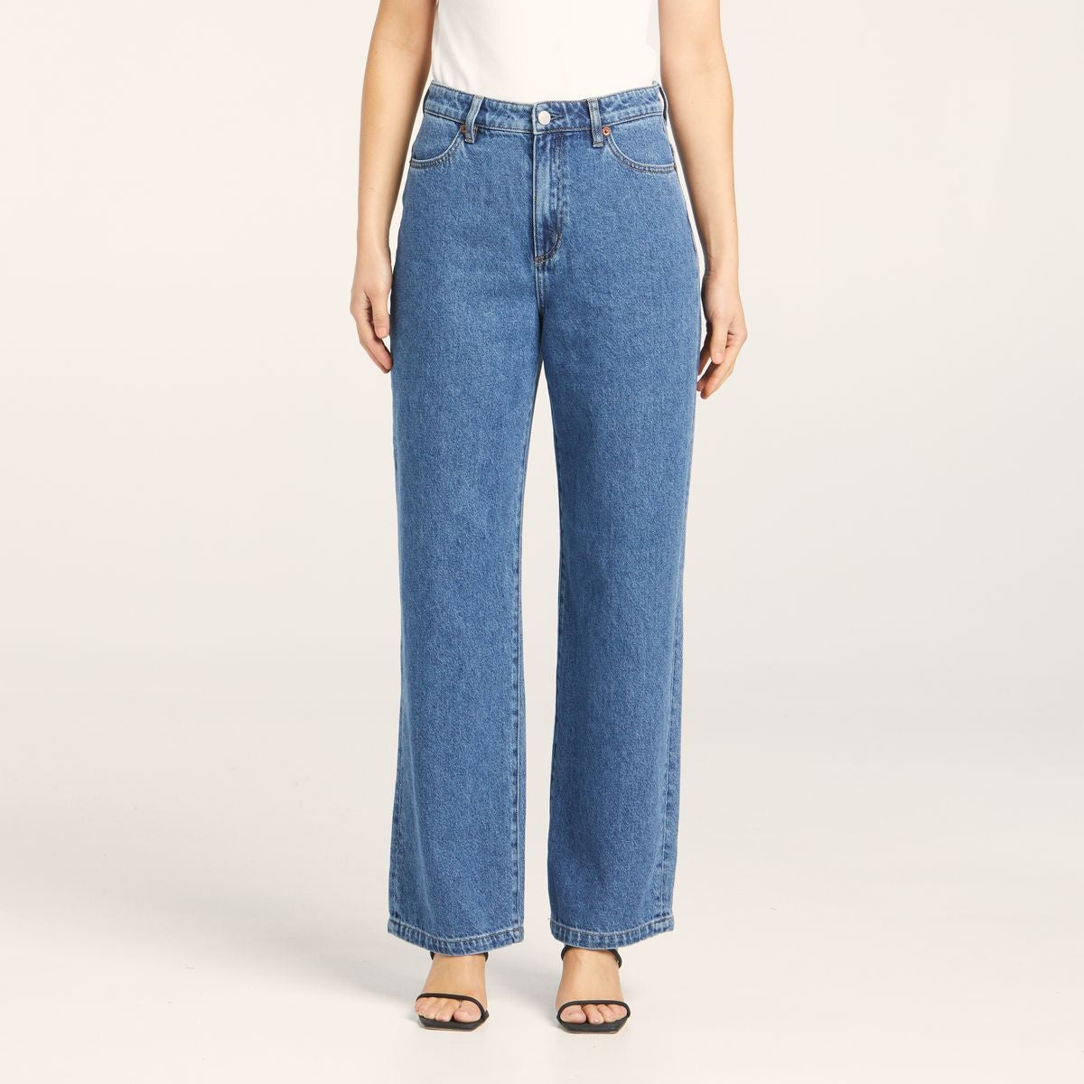 Riders Hi Wide Leg Jean [COLOUR:There For You SIZE:6]