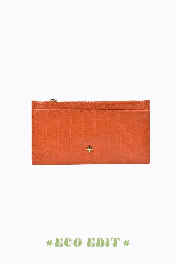 Peta + Jain Marley Zip Top Card Holder [COLOUR:Orange Croc]