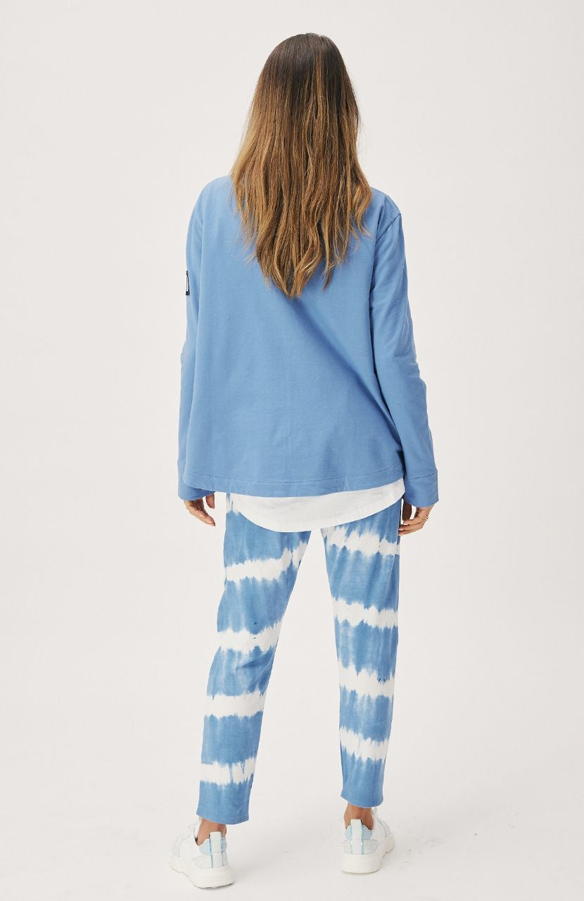 Cartel & Willow Luca Half Zip Sweater [COLOUR:Steel blue SIZE:S]