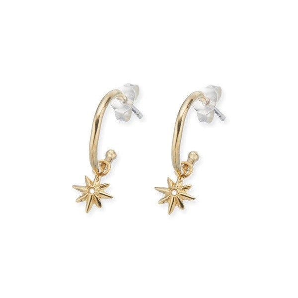 Palas North Star Hoop Earrings - Little Extras Lifestyle Boutique