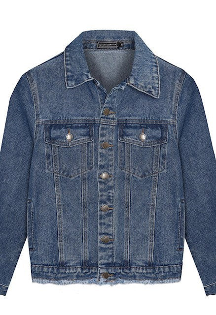 Lel Loves Sanford Denim Jacket [COLOUR:Mid Blue Denim SIZE:6]