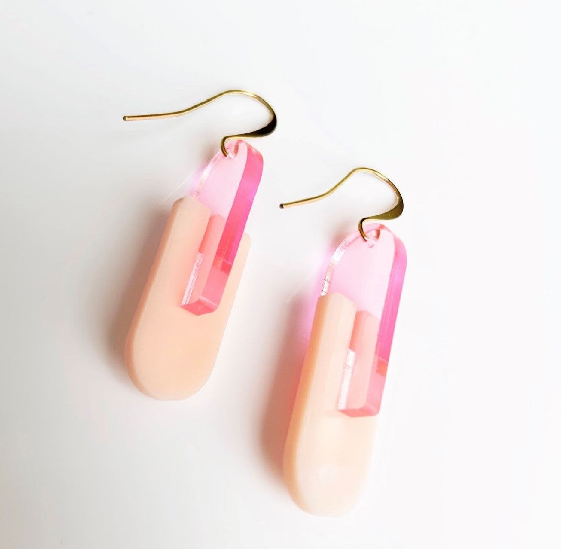 Hagen & Co Highlight Earrings - Pinks