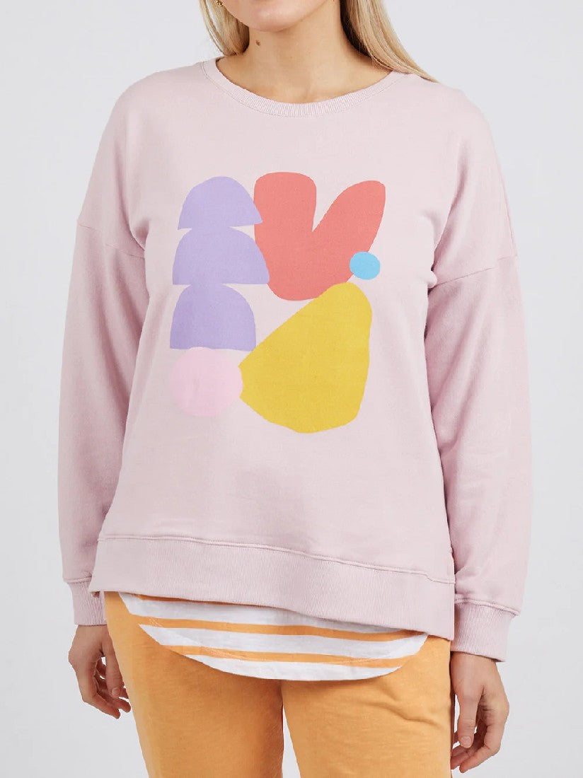 Xander Holliday x Elm Abstract Crew [COLOUR:Heather pink SIZE:8]