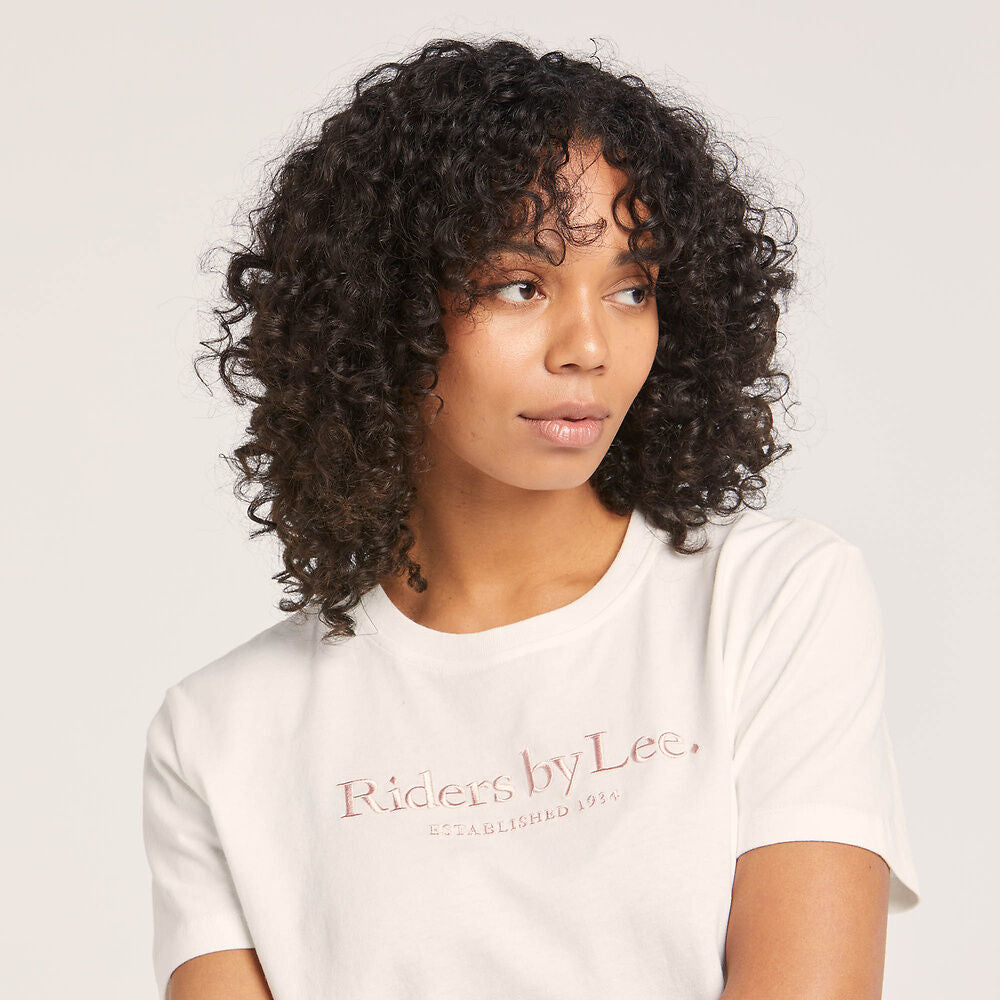 Riders Relaxed Tee [COLOUR:Vintage white  SIZE:6]