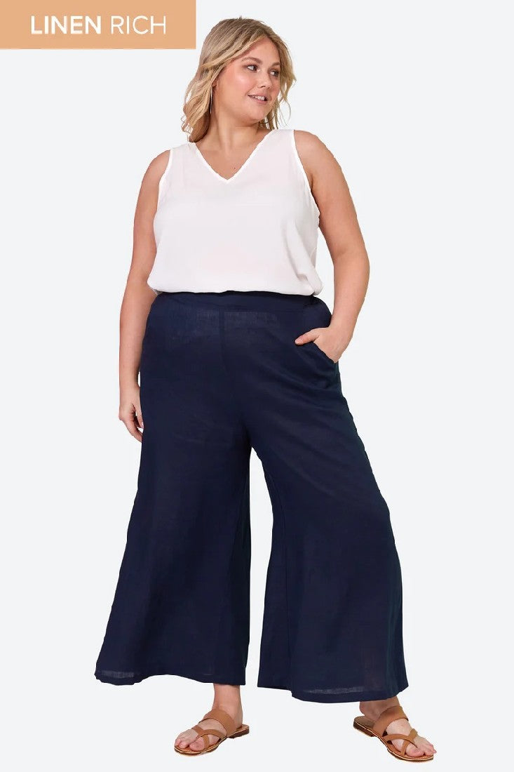 Eb & Ive La Vie Crop Pant [COLOUR:Sapphire SIZE:XS]