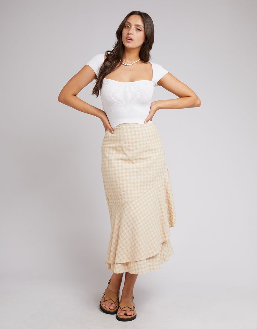 All About Eve Elsie Knit Top [COLOUR:White SIZE:6]