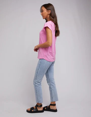 Silent Theory Lucy Tee [COLOUR:Bright Pink SIZE:6]