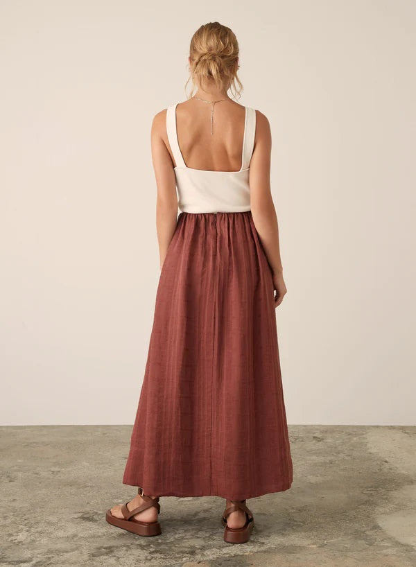 Esmaee Amalfi Skirt [COLOUR:Rust SIZE:XS]