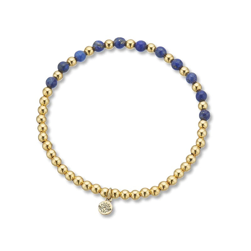 Palas Lotus Purity Lapis Lazuli Bracelet - Creativity