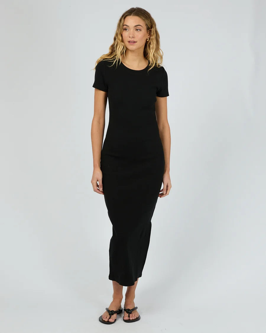 Silent Theory Mika Midi Dress [COLOUR:Black SIZE:6]