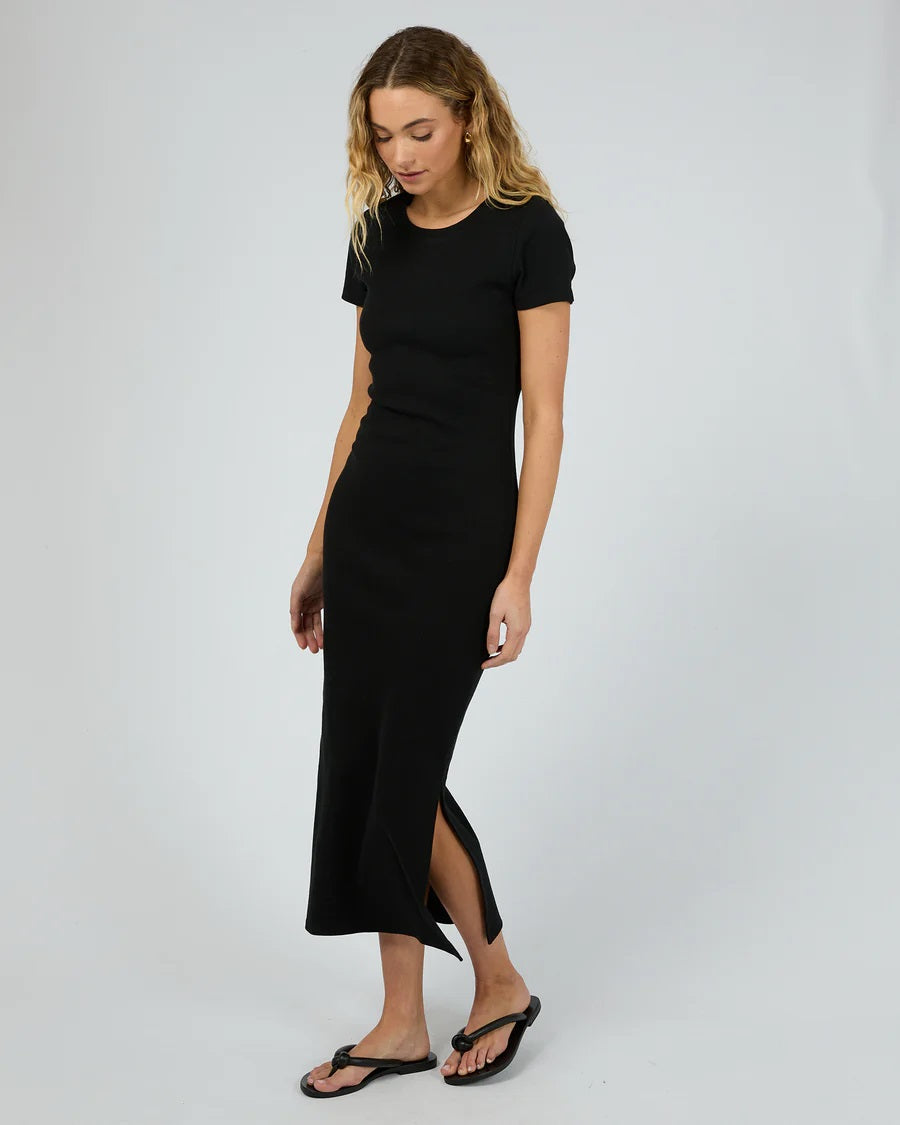 Silent Theory Mika Midi Dress [COLOUR:Black SIZE:6]