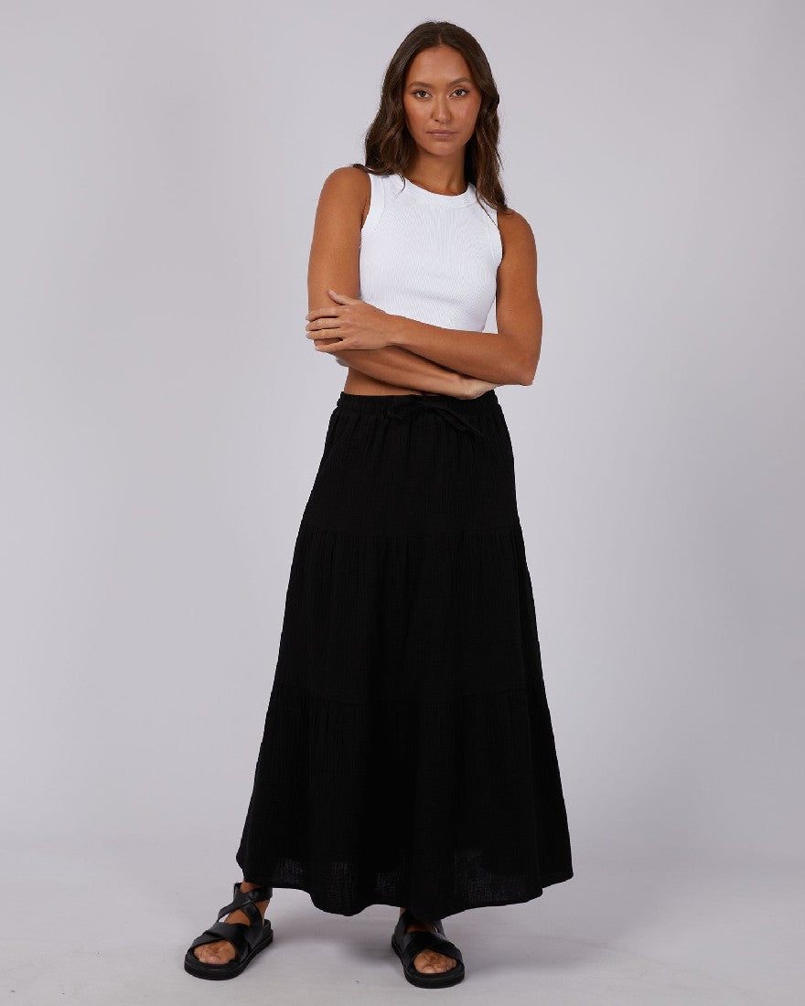 Silent Theory Mahlia Maxi Skirt [COLOUR:Black SIZE:6]