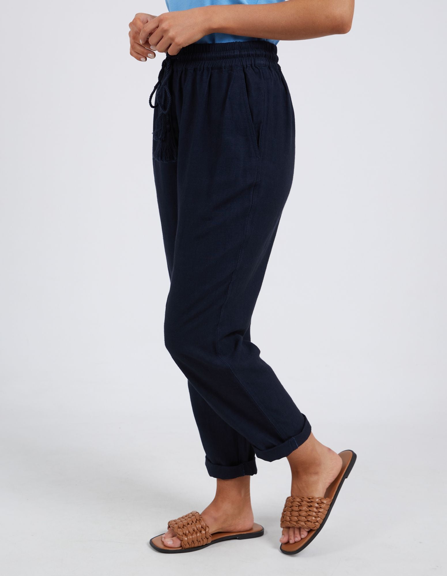 Elm Clem Relaxed Pant [COLOUR:Navy SIZE:8]