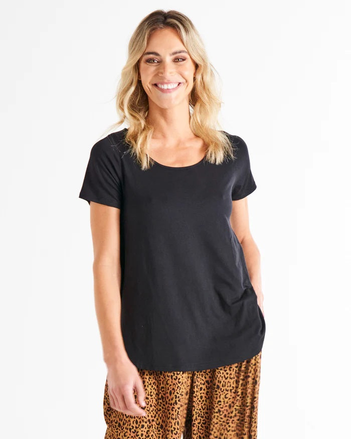 Betty Basics Holland Tee [COLOUR:Black SIZE:8]