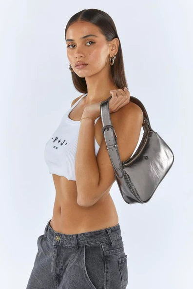 Peta + Jain Gabi Small Shoulder Bag [COLOUR:Gunmetal PU]